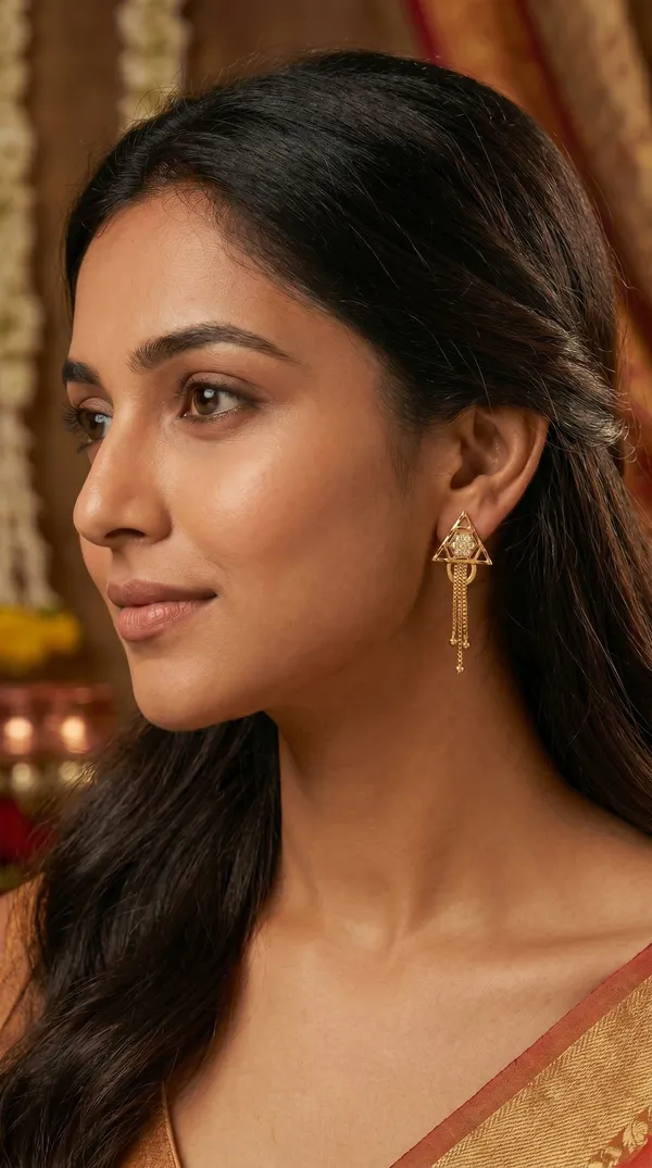 Micro_Gold_Plated_And_Diamond_Daily_Wear_Fancy_Jhumka_Earring