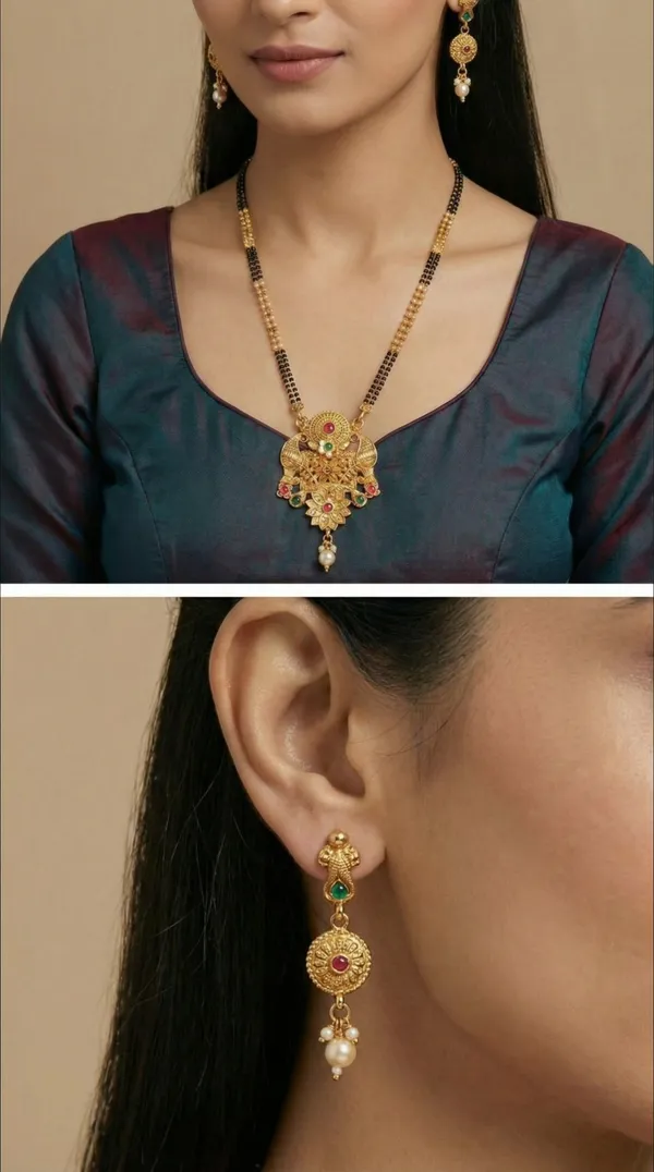 Micro_gold_plated_diamond_studed_fancy_flower_square_mangalsutra