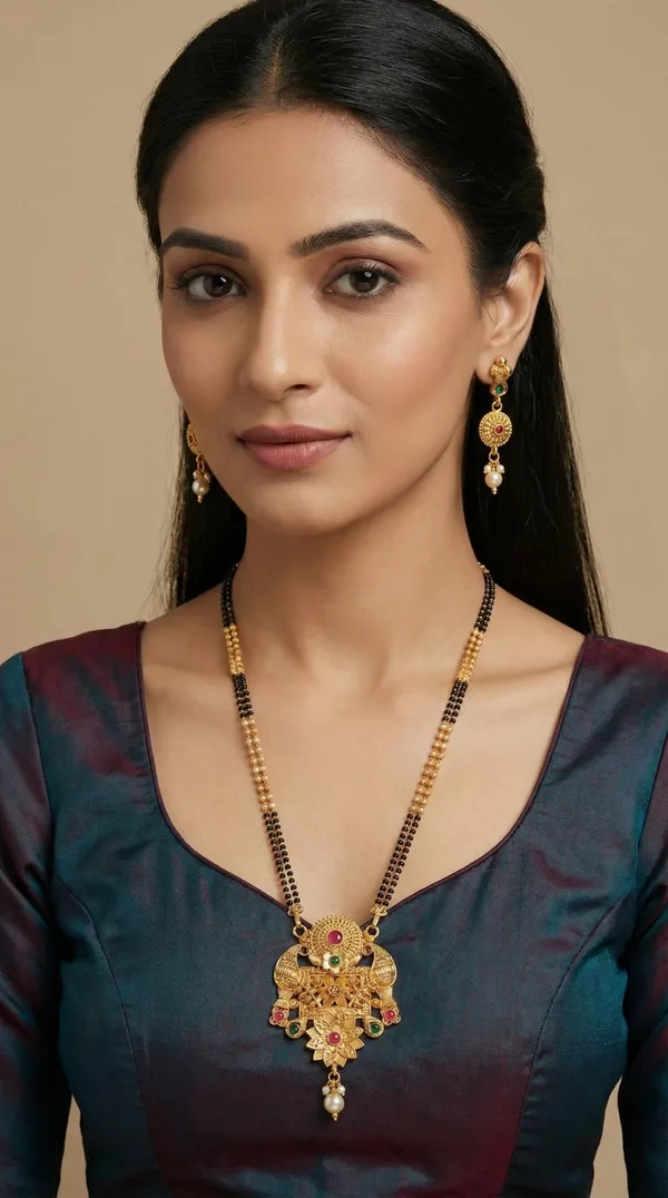 Micro_gold_plated_diamond_studed_fancy_flower_square_mangalsutra