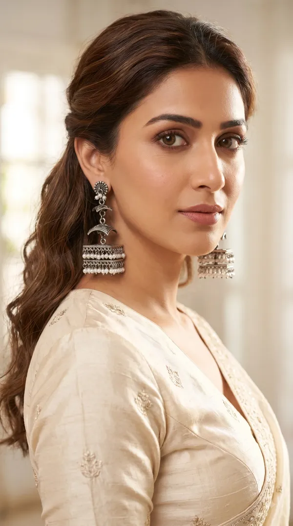 Boho_Oxidised_Silver_Dangle_Earrings_with_Pearls