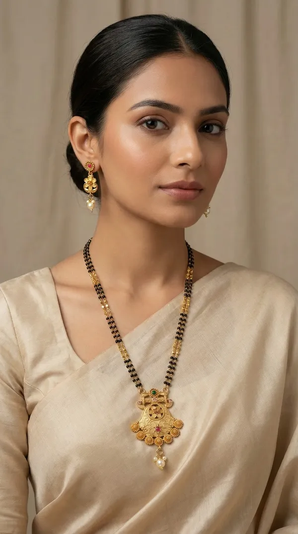Micro_gold_plated_diamond_studed_fancy_flower_square_mangalsutra