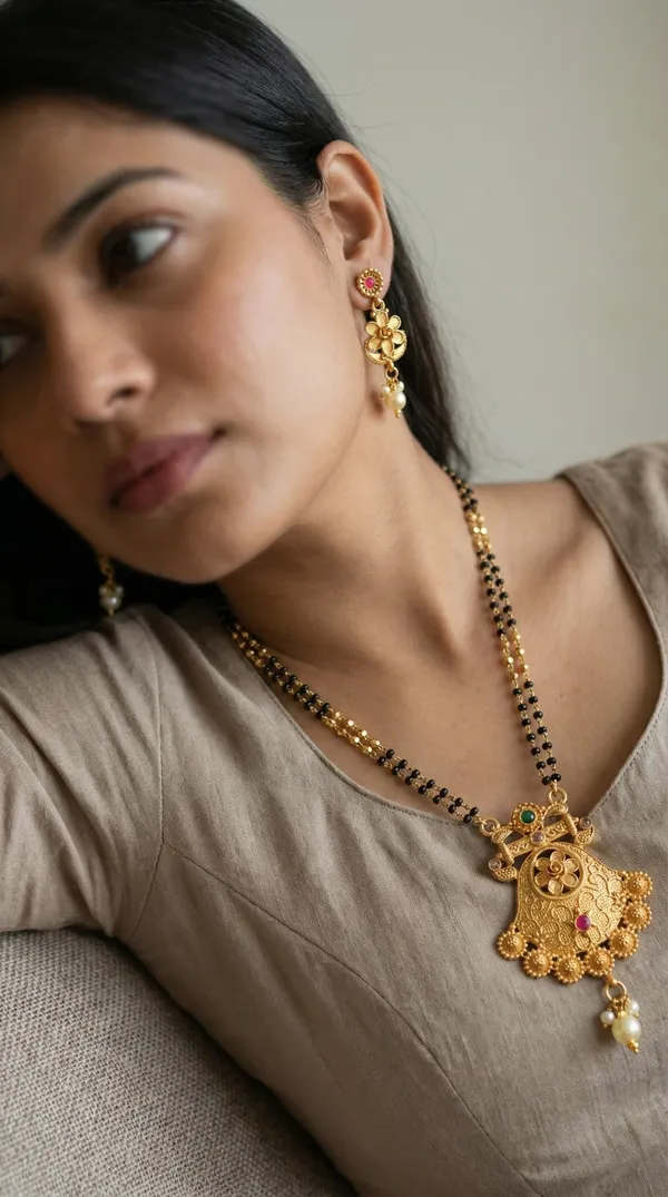 Micro_gold_plated_diamond_studed_fancy_flower_square_mangalsutra