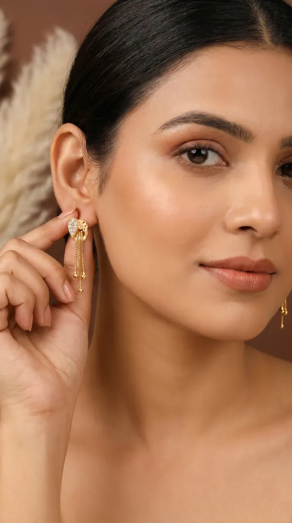 Micro_Gold_Plated_And_Diamond_Daily_Wear_Fancy_Jhumka_Earring