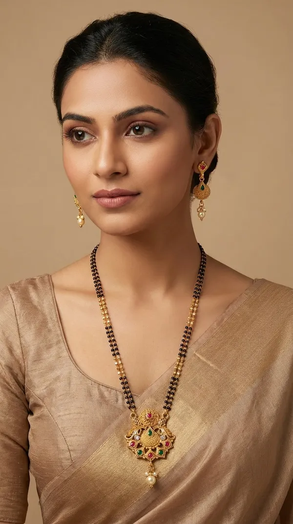 Micro_gold_plated_diamond_studed_fancy_flower_square_mangalsutra