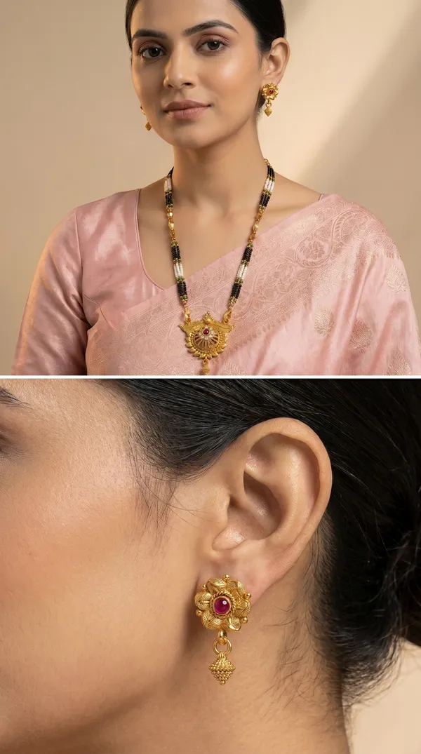 Gold_Plated_Mangalsutra_Set_with_Earrings