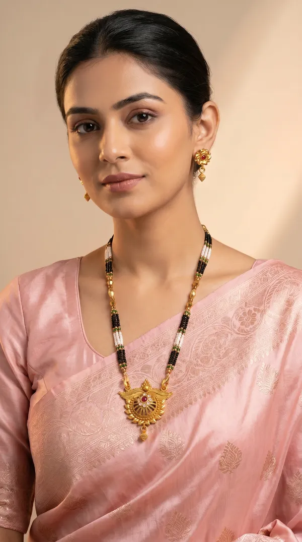 Gold_Plated_Mangalsutra_Set_with_Earrings