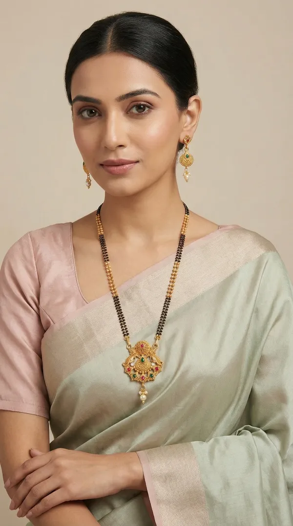 Micro_gold_plated_diamond_studed_fancy_flower_square_mangalsutra