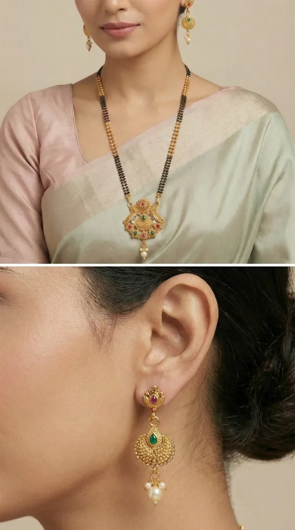 Micro_gold_plated_diamond_studed_fancy_flower_square_mangalsutra