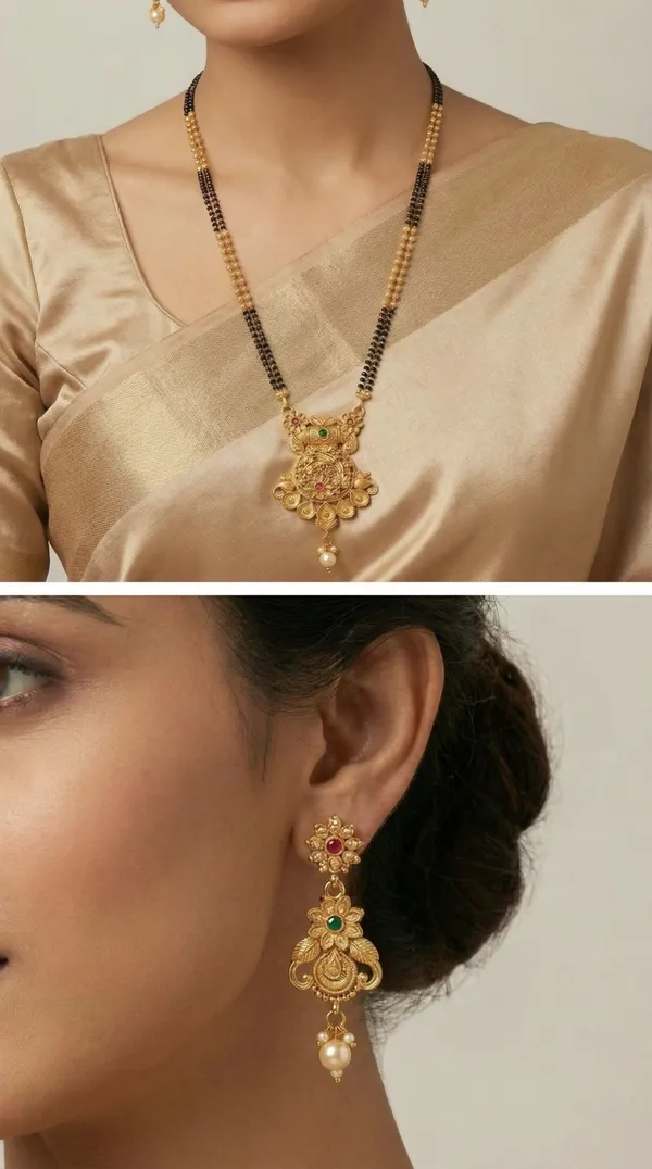 Micro_gold_plated_diamond_studed_fancy_flower_square_mangalsutra