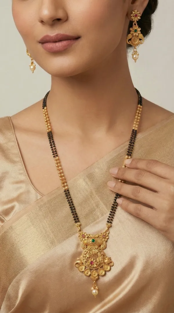 Micro_gold_plated_diamond_studed_fancy_flower_square_mangalsutra