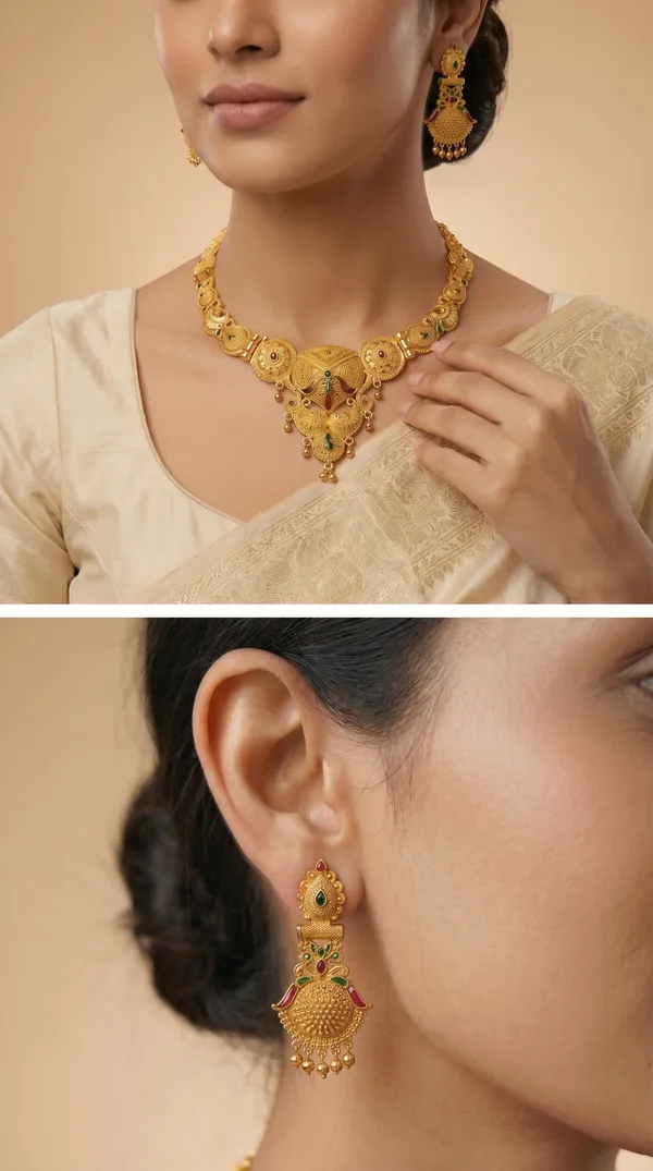 Traditional_Gold-Plated_Necklace_Set_with_Earrings