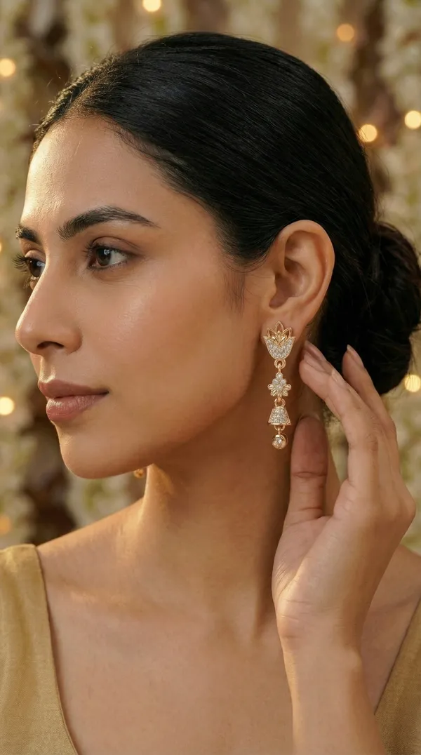 Micro_Gold_Plated_And_Diamond_Daily_Wear_Fancy_Jhumka_Earring