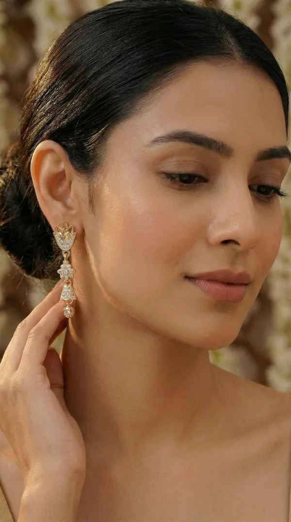 Micro_Gold_Plated_And_Diamond_Daily_Wear_Fancy_Jhumka_Earring