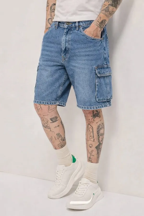 Blue_Premium_Cotton_Shorts_For_Men