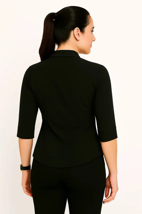 Black_Premium_Cotton_Shirt_For_Women