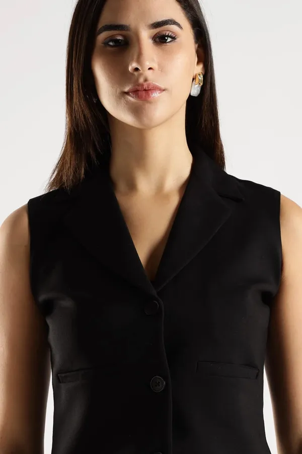 Black_Premium_Cotton_Blazer_For_Women