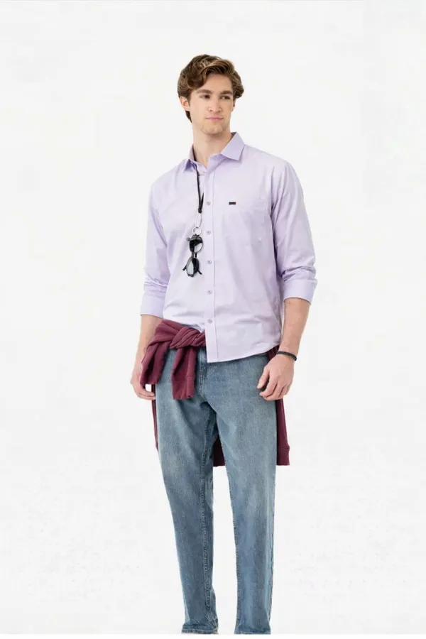 Lavender_Premium_Cotton_Shirt_For_Men