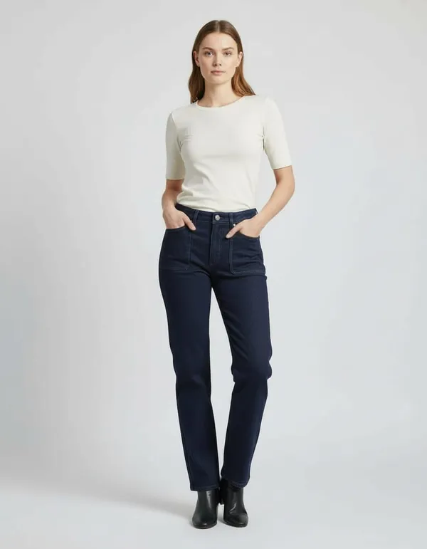 Blue_Premium_Cotton_Jeans_For_Women