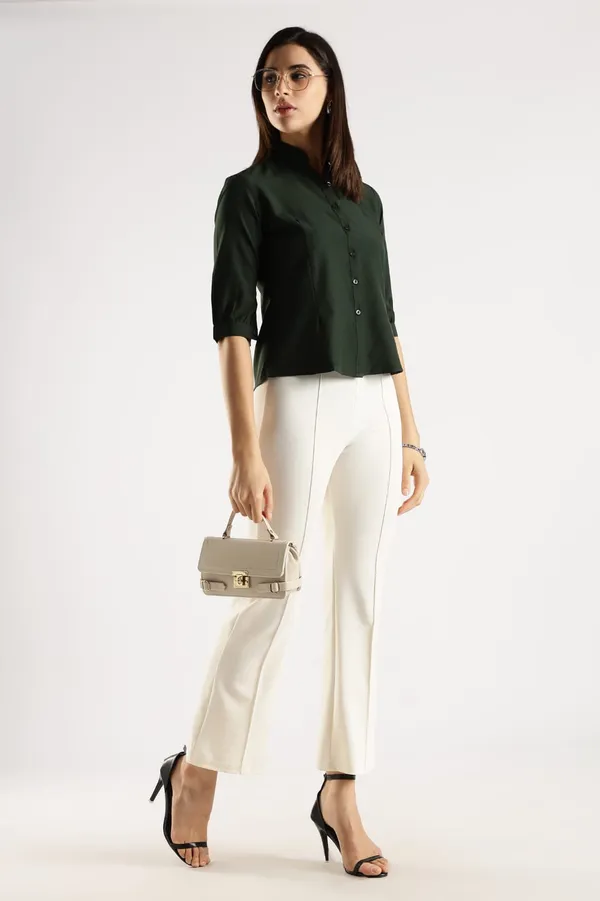 Pista_Green_Premium_Cotton_Shirt_For_Women
