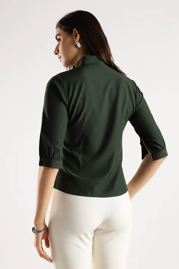 Pista_Green_Premium_Cotton_Shirt_For_Women