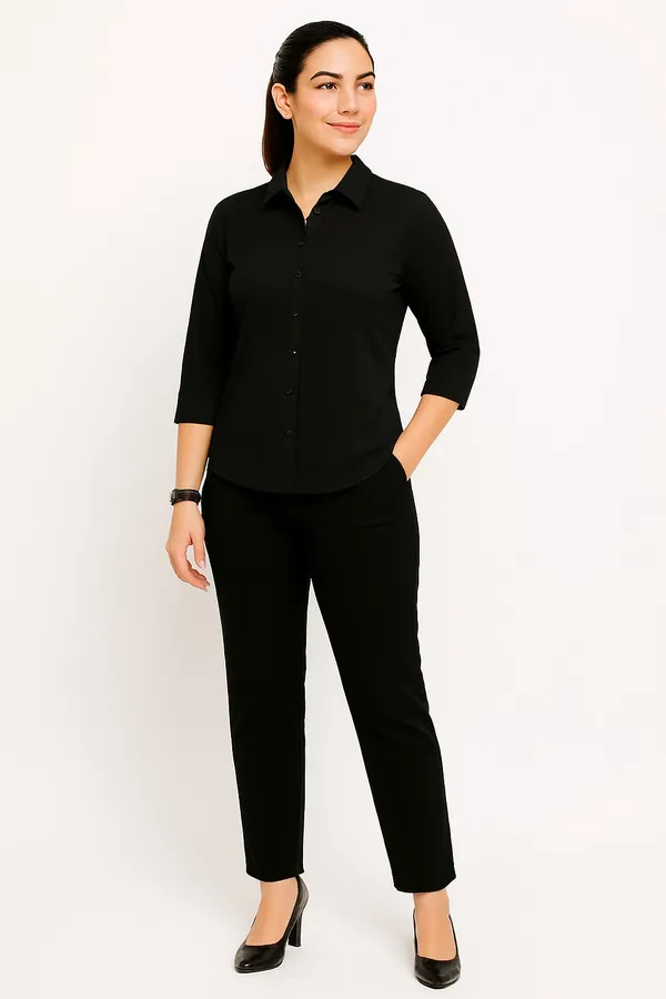 Black_Premium_Cotton_Shirt_For_Women