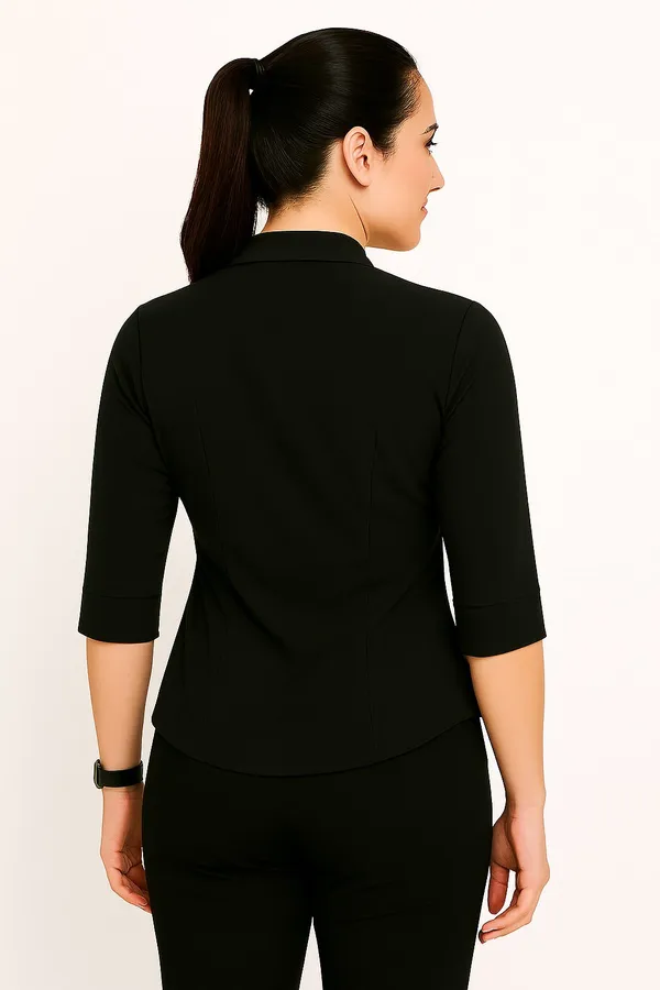 Black_Premium_Cotton_Shirt_For_Women