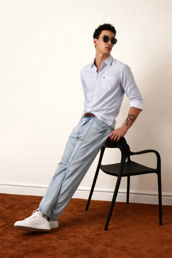 Blue_Premium_Cotton_Shirt_For_Men