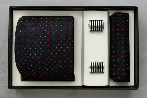Black_Premium_Cotton_Tie_Set_For_Men