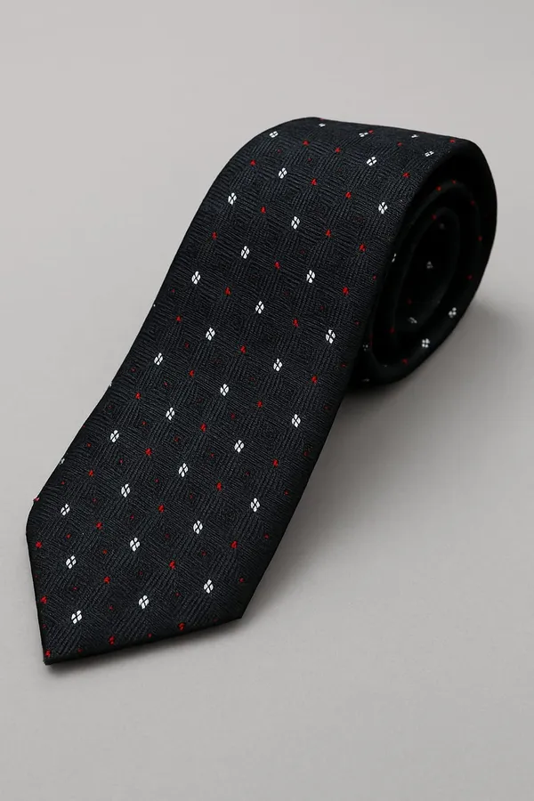 Black_Premium_Cotton_Tie_Set_For_Men