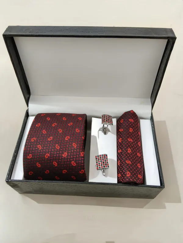 Maroon_Premium_Cotton_Tie_Set_For_Men