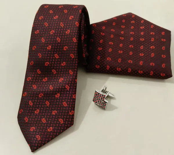 Maroon_Premium_Cotton_Tie_Set_For_Men