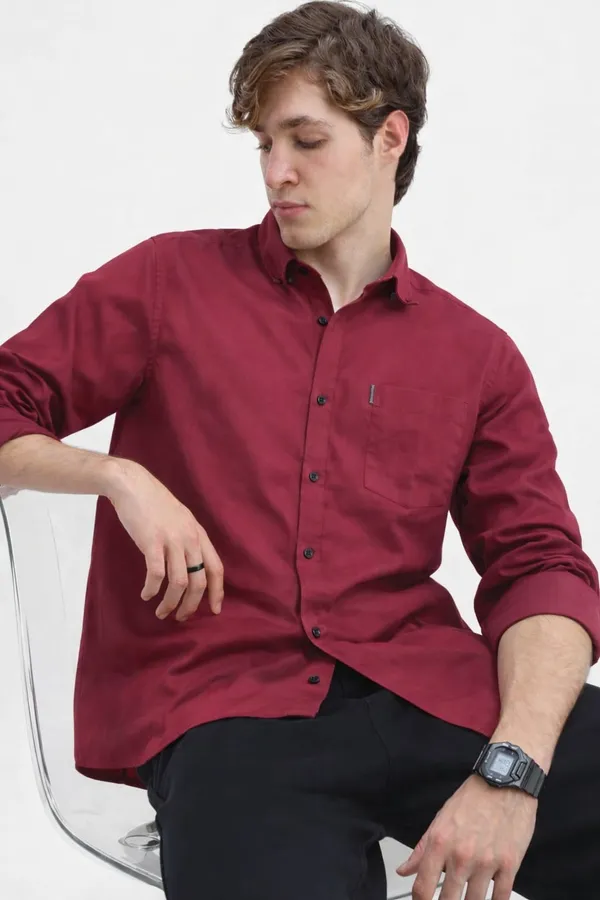 Marron_Premium_Cotton_Shirt_For_Men