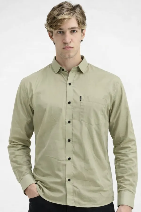 Pista_Green_Premium_Cotton_Shirt_For_Men
