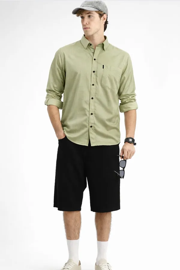 Pista_Green_Premium_Cotton_Shirt_For_Men
