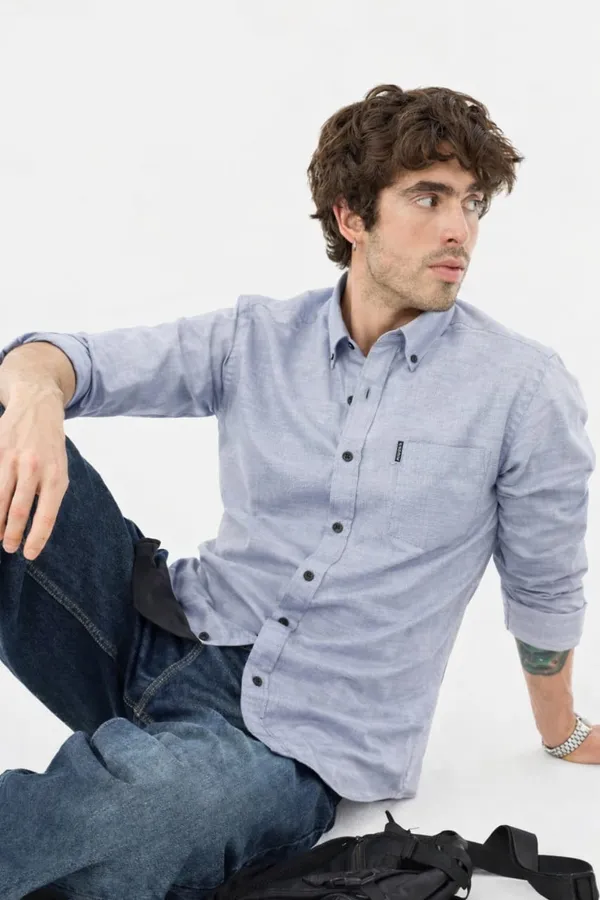 LightBlue_Premium_Cotton_Shirt_For_Men