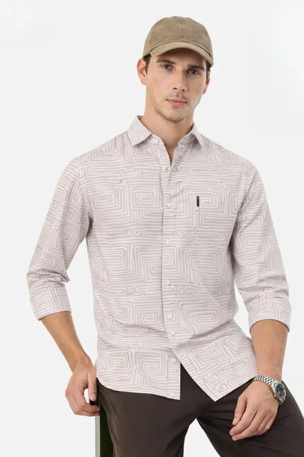 Beige_Premium_Cotton_Shirt_For_Men