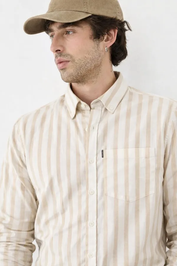 Beige_Premium_Cotton_Shirt_For_Men