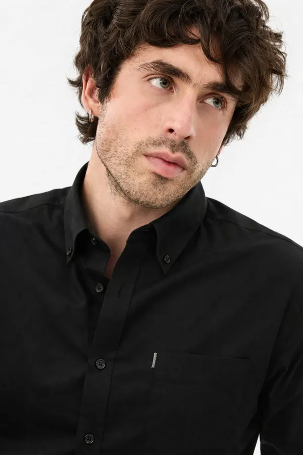 Black_Premium_Cotton_Shirt_For_Men