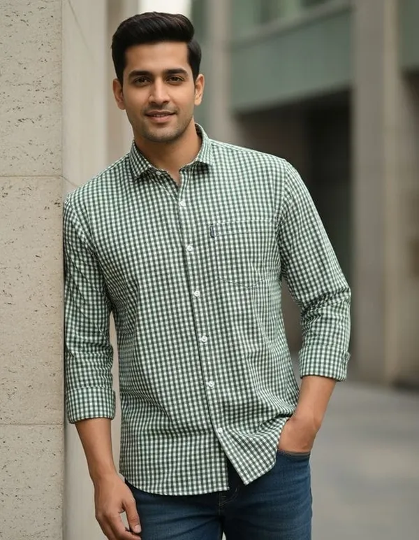 Pista_Green_Premium_Cotton_Shirt_For_Men