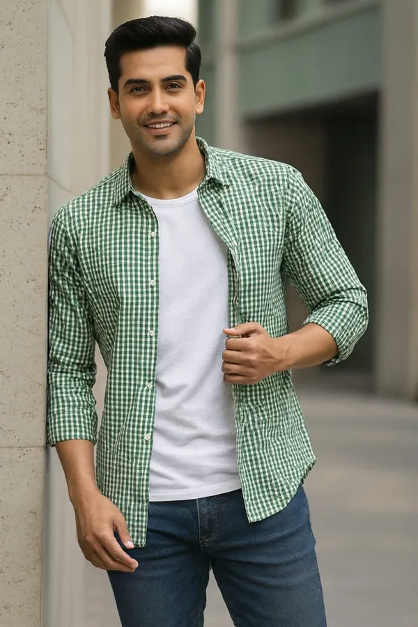 Pista_Green_Premium_Cotton_Shirt_For_Men