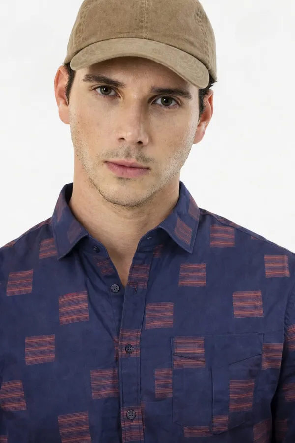 Navy_Blue_Premium_Cotton_Shirt_For_Men