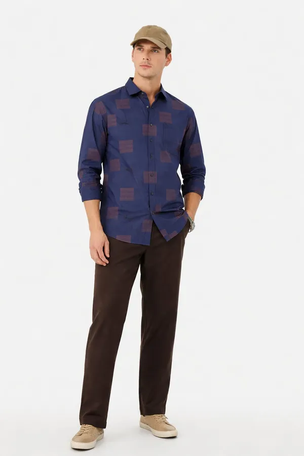 Navy_Blue_Premium_Cotton_Shirt_For_Men