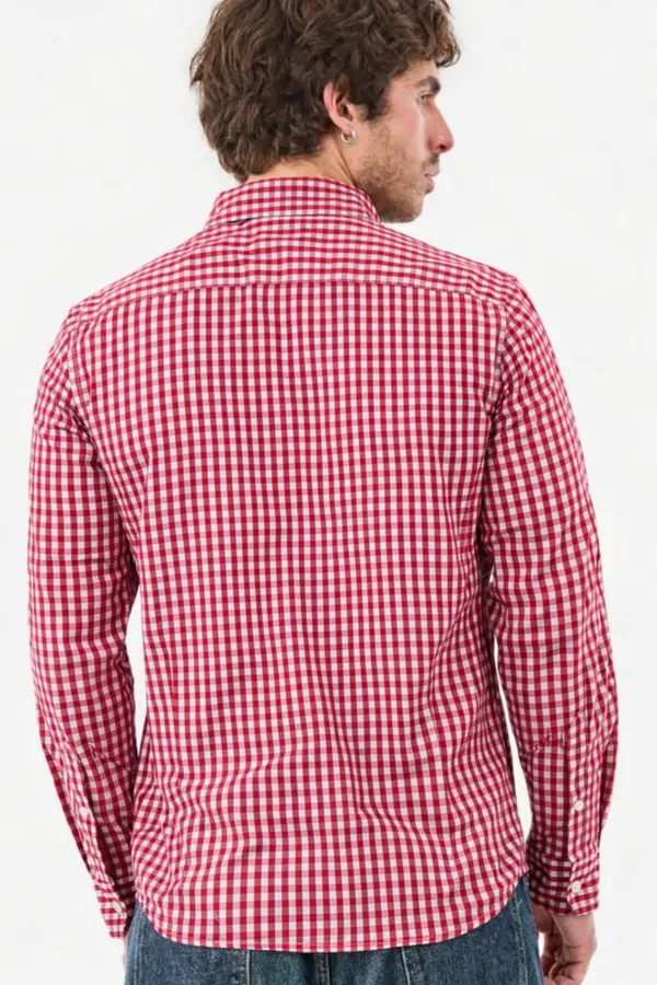 Red_Premium_Cotton_Shirt_For_Men