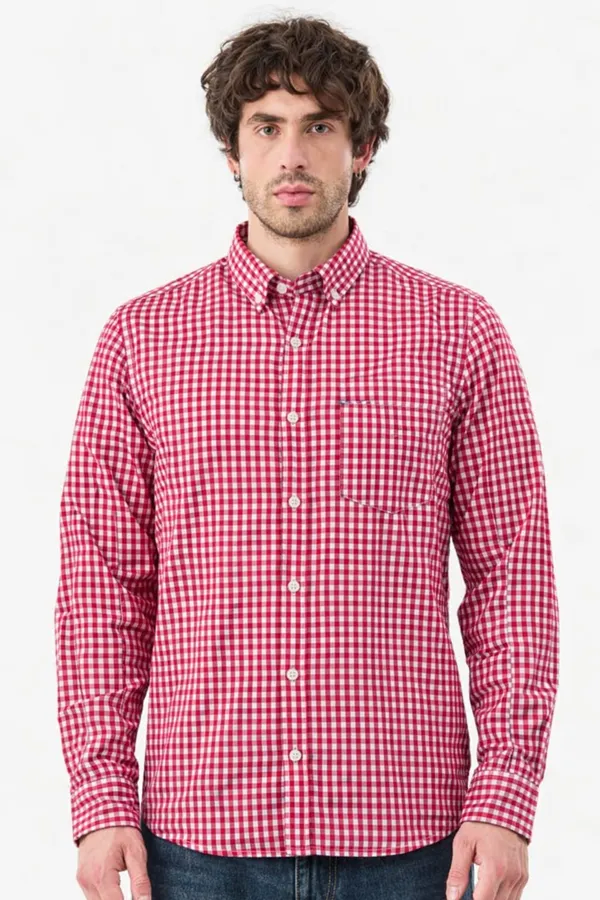 Red_Premium_Cotton_Shirt_For_Men