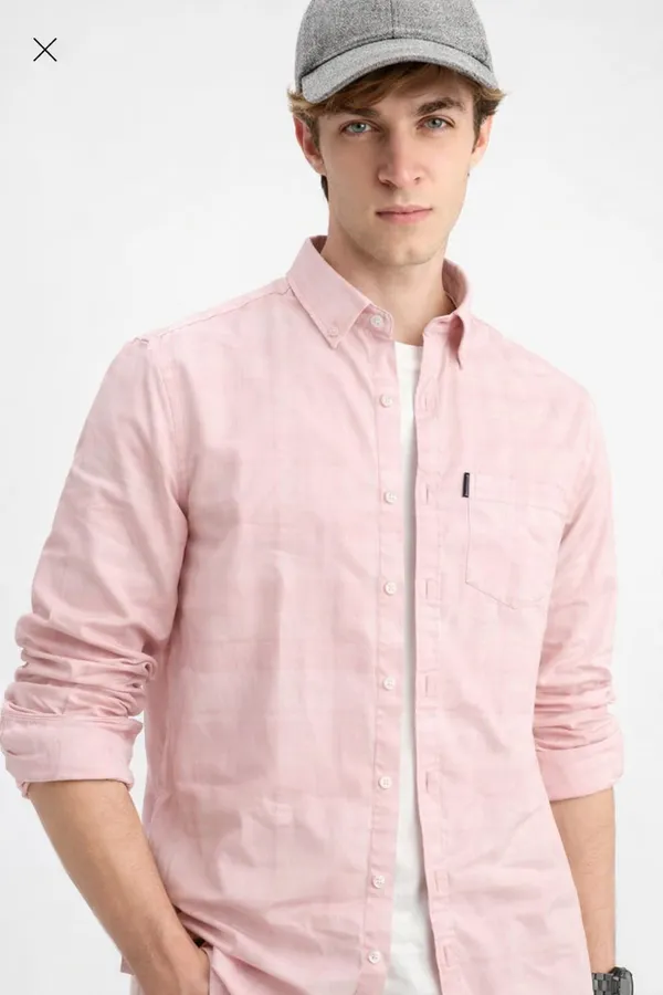 Pink_Premium_Cotton_Shirt_For_Men