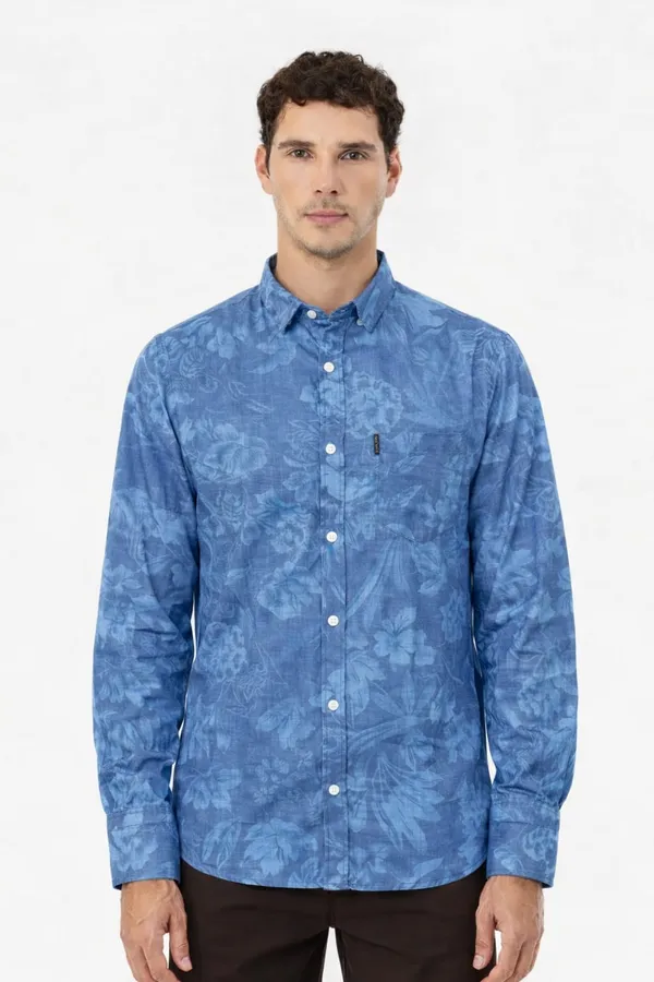 Blue_Premium_Cotton_Shirt_For_Men