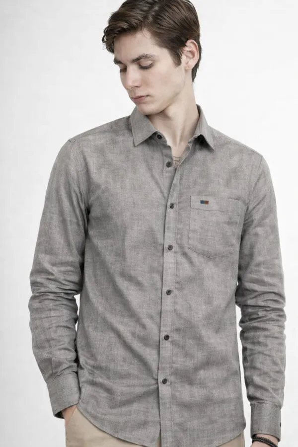 Grey_Premium_Cotton_Shirt_For_Men