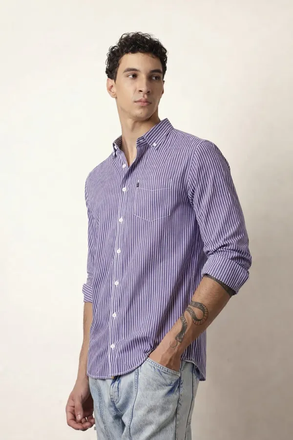 Blue_Premium_Cotton_Shirt_For_Men