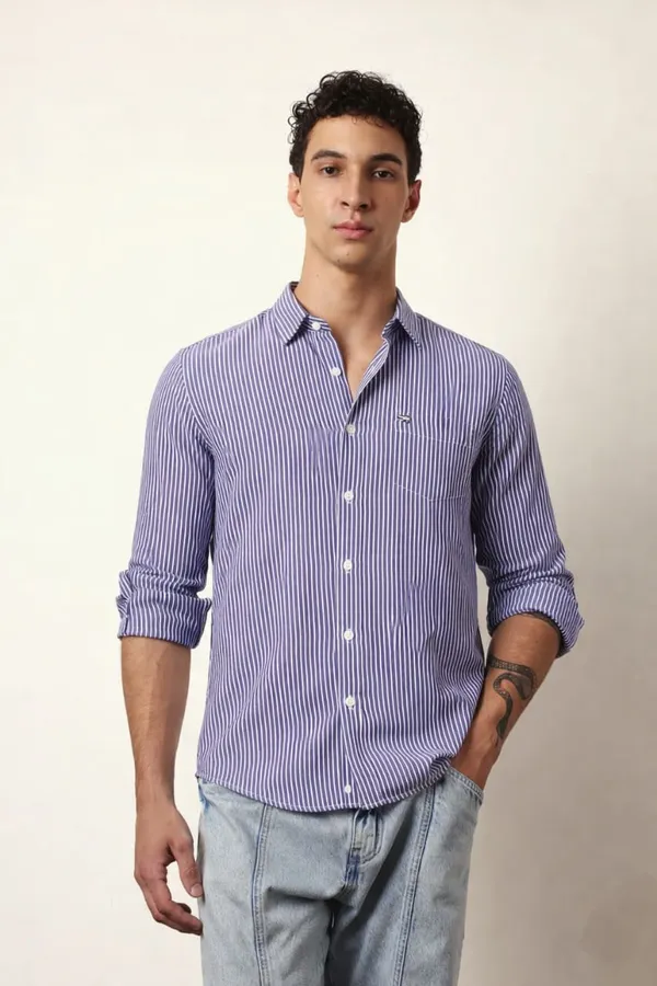 Blue_Premium_Cotton_Shirt_For_Men