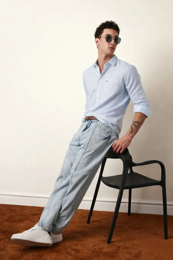 Light_Blue_Premium_Cotton_Shirt_For_Men